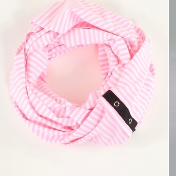 Lululemon Vinyasa Scarf Classic Stripe Pink Shell - Picture 10 of 12